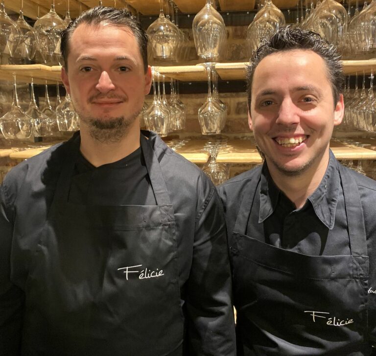Les deux chefs du restaurant Félicie, bien s'entourer pour ouvrir un restaurant